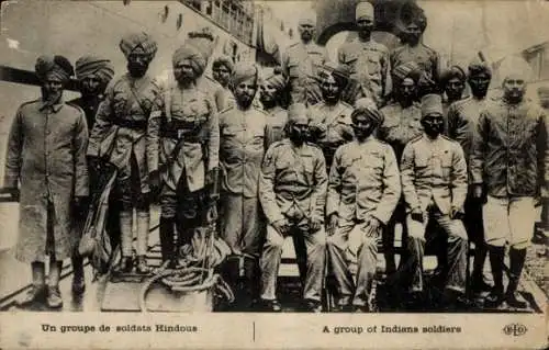 Ak A group of Indian soldiers