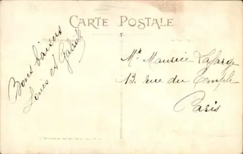 Künstler Ak Vous êtes point l' premier venu, c'est ben vrai, Frau, Mann, Bett