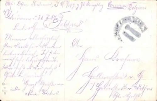 Künstler Ak Hoffmann Ad., Einkleidung, Kinder in Uniform, Auf Kammer