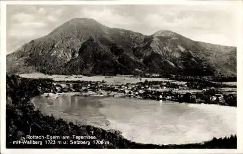 Ak Rottach Egern am Tegernsee Oberbayern, Wallberg, Panorama