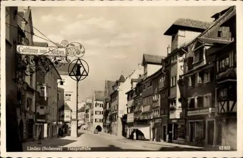 Ak Lindau am Bodensee Schwaben, Hauptstraße, Gasthaus