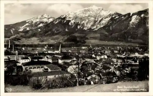 Ak Bad Reichenhall in Oberbayern, Panorama, Hochstaufen, Zwiesel