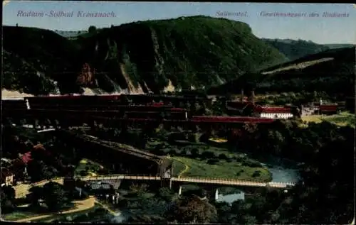 Ak Bad Kreuznach an der Nahe, Panorama, Brücke, Salinental