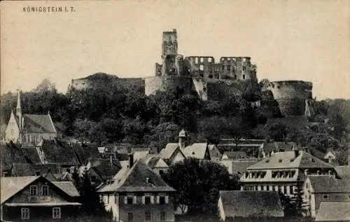 Ak Königstein im Taunus, Burg, Gebäude