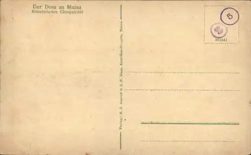 Ak Mainz am Rhein, Innenansicht, Dom, Brendelsches Chorgestühl