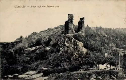 Ak Monschau Montjoie in der Eifel, Schlossruine