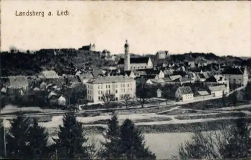 Ak Landsberg am Lech Oberbayern, Gesamtansicht