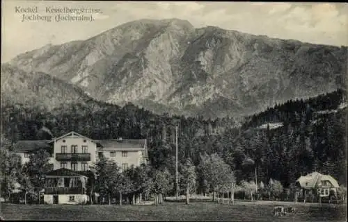 Ak Kochel am See Oberbayern, Kesselbergstraße, Jochberg, Jocheralm