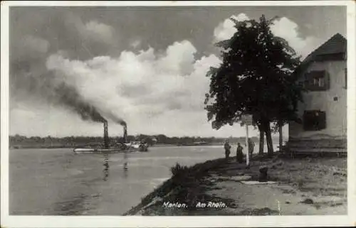 Ak Marlen Kehl am Rhein, Rheindampfer