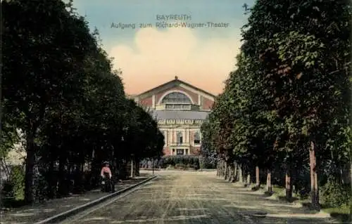 Ak Bayreuth in Oberfranken, Richard-Wagner-Theater