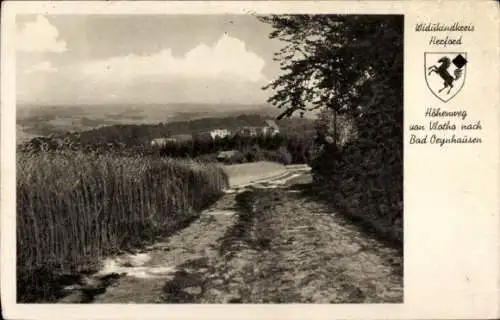 Ak Herford in Westfalen, Höhenweg von Vlotho nach Bad Oeynhausen, Panorama