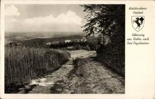 Ak Herford in Westfalen, Höhenweg von Vlotho nach Bad Oeynhausen, Panorama