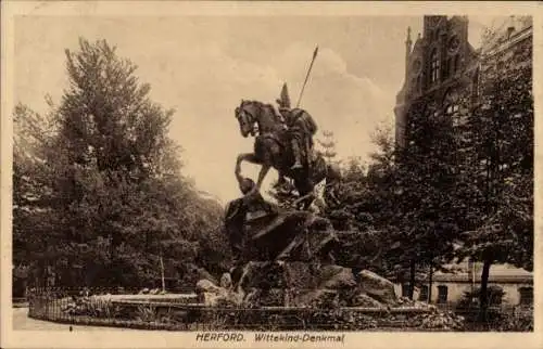 Ak Herford in Westfalen, Wittekind Denkmal