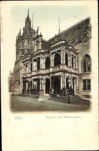 Ak Köln am Rhein, Rathaus, Rathausturm