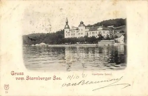 Ak Starnberg am Starnberger See Oberbayern, Gasthaus Leoni