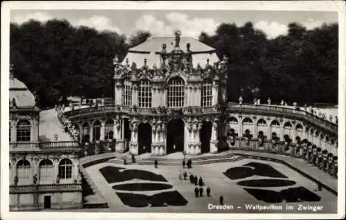 Ak Dresden Altstadt, Königlicher Zwinger, Wallpavillon