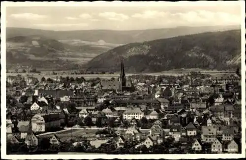 Ak Saalfeld an der Saale Thüringen, Stadt der Feengrotten, Panorama, Türme