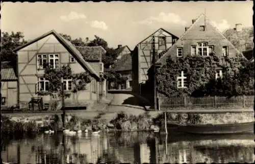 Ak Plau am See Mecklenburg, Wasserstraße