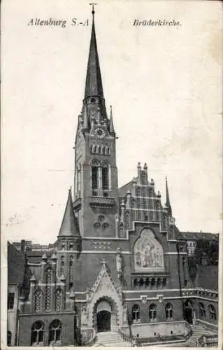 Ak Altenburg in Thüringen, Ansicht der Brüderkirche