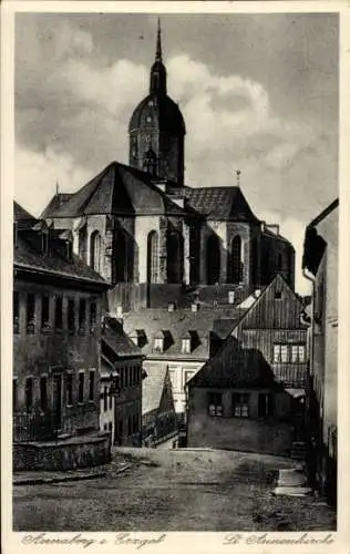 Ak Annaberg Buchholz Erzgebirge, Blick auf St. Annenkirche