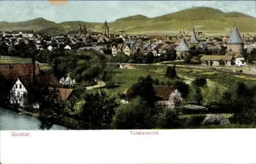 Ak Goslar in Niedersachsen, Blick auf Ortschaft und Umgebung