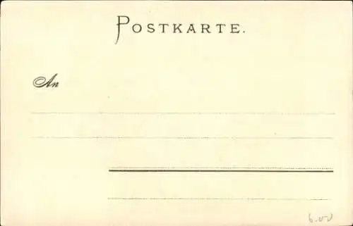Künstler Litho Pfaff, C., Kaub in Rheinland Pfalz, Schloss Gutenfels