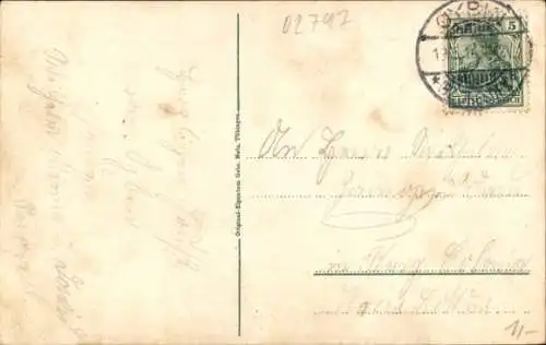 Ak Oybin in der Oberlausitz, Töpferbaude, Felsentor