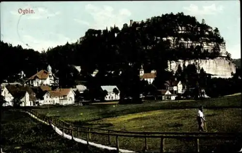 Ak Oybin in der Oberlausitz, Panorama