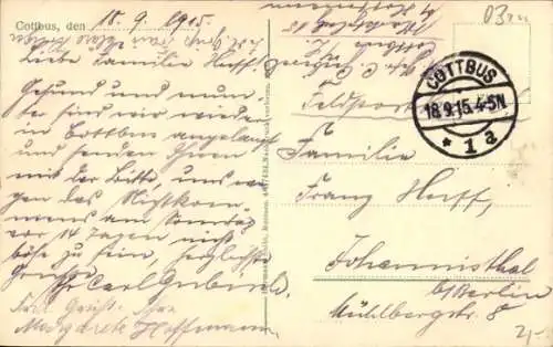 Ak Cottbus in der Niederlausitz, Cottbus. Stadttheater, Knappschaftsgebäude.