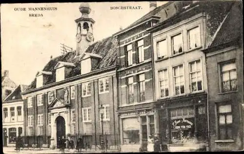 Ak Breda Nordbrabant Niederlande, Boschstraat, Oude Mannenhuis