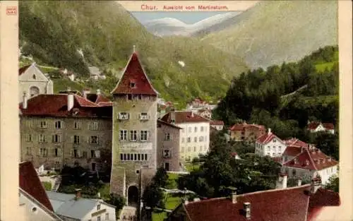 Ak Chur Kanton Graubünden, Aussicht vom Martinsturm