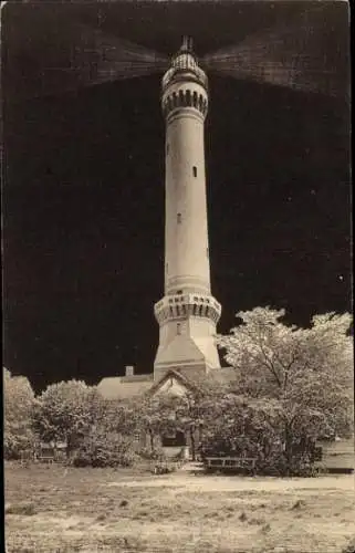 Ak Świnoujście Swinemünde Pommern, Leuchtturm