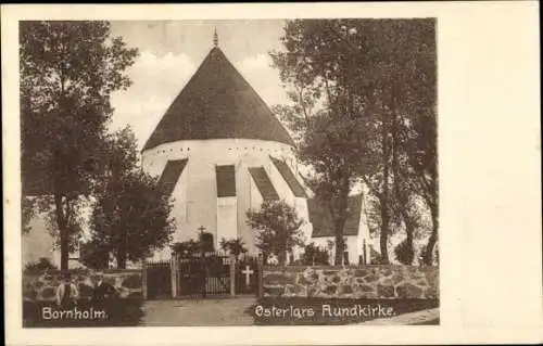 Ak Bornholm Dänemark, Osterlars Rundkirke