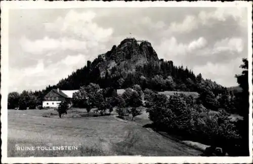 Ak Jiřetín pod Jedlovou Sankt Georgenthal Reg. Aussig, Burg Tolštejn, Ruine Tollenstein