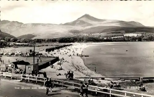 Ak Brodick Schottland, Strandblick