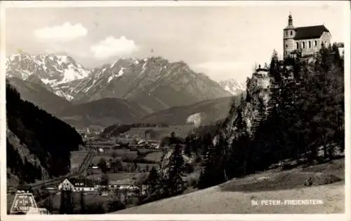 Ak Sankt Peter Freienstein Steiermark, Teilansicht