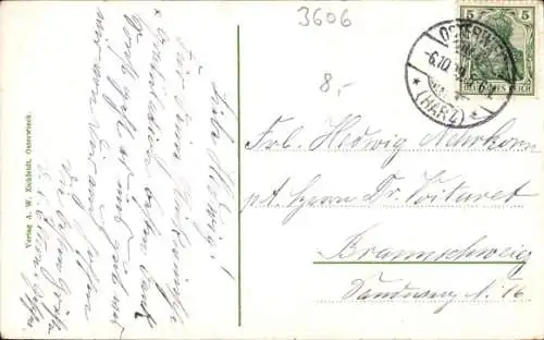 Ak Osterwieck am Harz, Kaiserl. Postamt