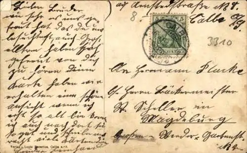 Ak Calbe an der Saale, Marktplatz