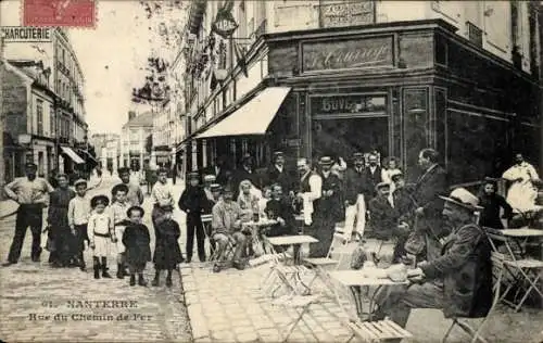 CPA Nanterre Hauts de Seine, Rue du Chemin de Fer