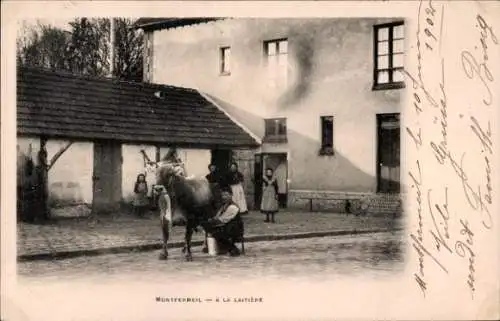 Ak Montfermeil Seine Saint Denis, Laitiere