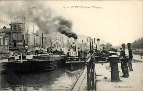 Ak Suresnes Hauts de Seine, Ecluse