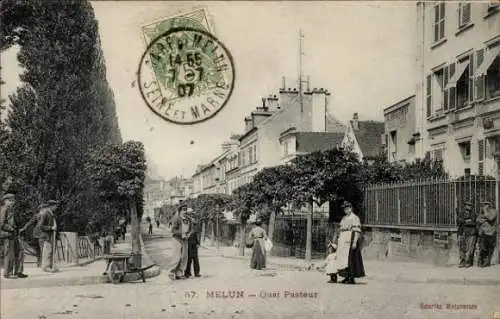 Ak Melun Seine et Marne, Quai Pasteur