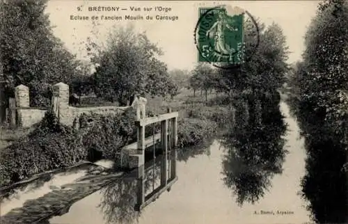 CPA Brétigny Essonne, Ecluse de l'ancien Moulin du Carouge