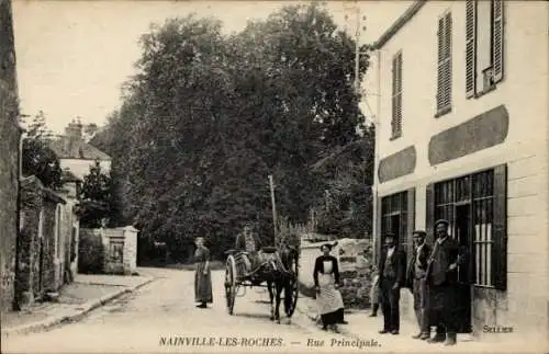 Ak Nainville les Roches Val d'Oise, Hauptstraße