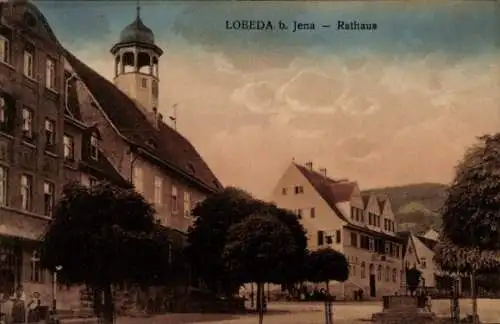 Ak Lobeda Jena Thüringen, Rathaus