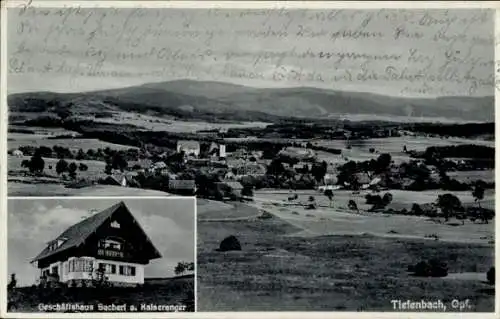 Ak Tiefenbach in der Oberpfalz, Geschäftshaus Sacherl am Kaiseranger