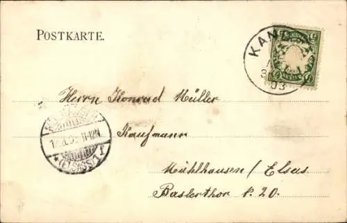 Ak Kandel in der Pfalz Bienwald, Hauptstraße