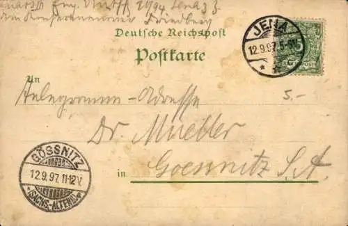 Litho Andre Städtchen, andere Mädchen, Kaiser-Manöver 1897