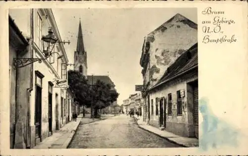 Ak Brunn am Gebirge Niederösterreich, Hauptstraße