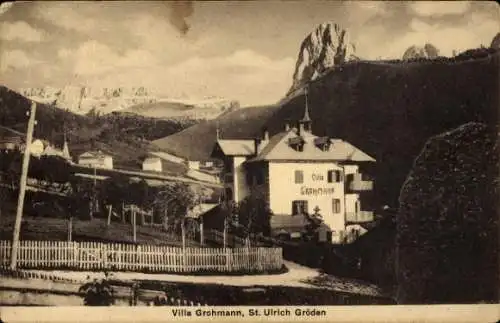 Ak Ortisei Sankt Ulrich in Gröden Südtirol, Villa Grohmann